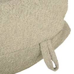 Lekka Musztardowy pufa worek sako l dla dzieci boucle – Łatwa do przenoszenia