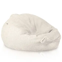 Ecru pufa worek sako XL boucle