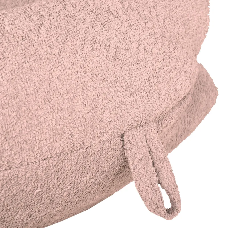 Lekka Musztardowy pufa worek sako l dla dzieci boucle – Łatwa do przenoszenia