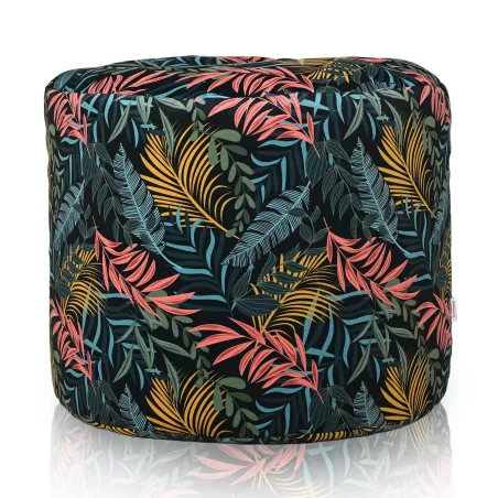 Pufa Walec Okrągłe Siedzisko i Podnóżek 40x55 cm Premium Prints