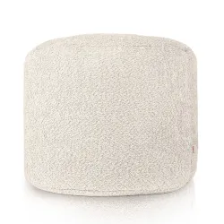 Wygodna Beżowa pufa cilindro boucle – Idealna do relaksu