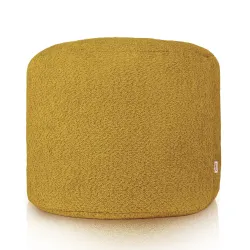 Wygodna Beżowa pufa cilindro boucle – Idealna do relaksu