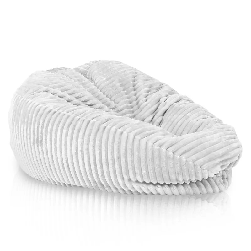 Ergonomiczna Ciemnozielona pufa worek sako l dla dzieci stripe – Z wodoodporną powłoką