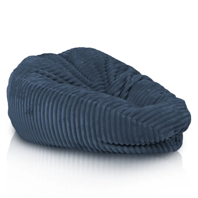 Ergonomiczna Ciemnozielona pufa worek sako l dla dzieci stripe – Z wodoodporną powłoką