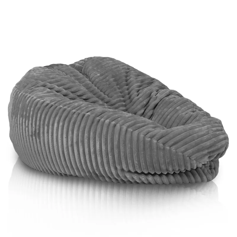 Ergonomiczna Ciemnozielona pufa worek sako l dla dzieci stripe – Z wodoodporną powłoką