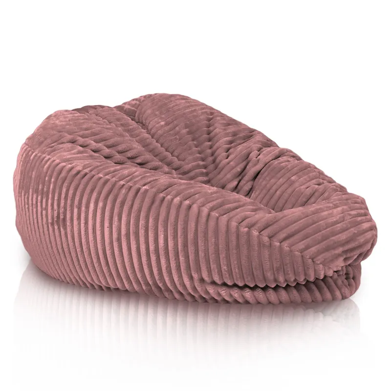 Ergonomiczna Ciemnozielona pufa worek sako l dla dzieci stripe – Z wodoodporną powłoką