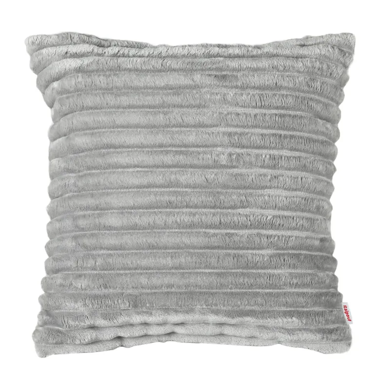 Luksusowa Beżowa kwadratowa poduszka dekoracyjna stripe – Z wodoodporną powłoką