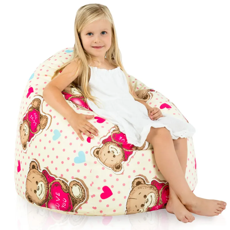 Ergonomiczna Sówki Pufa Worek Sako dla dzieci – Idealna do relaksu