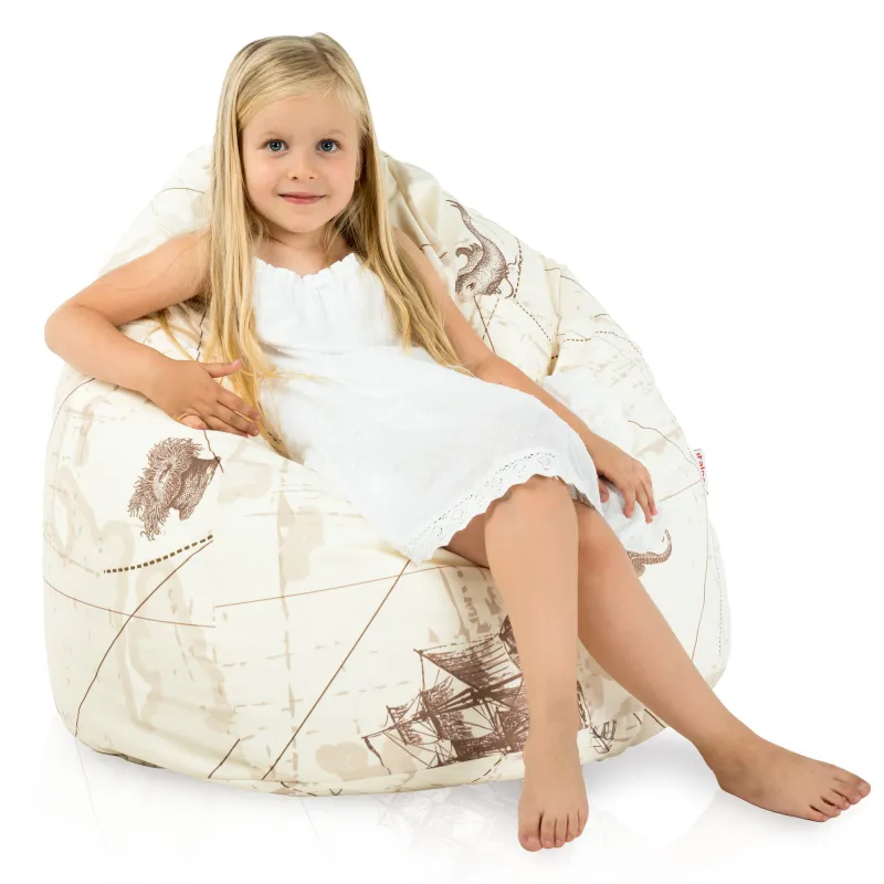 Ergonomiczna Sówki Pufa Worek Sako dla dzieci – Idealna do relaksu