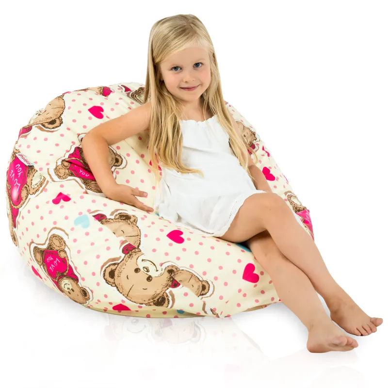 Ergonomiczna Sówki Pufa Worek Sako dla dzieci – Idealna do relaksu