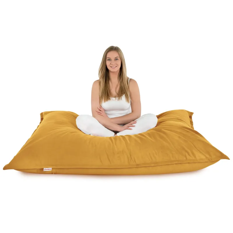 Luksusowa Beżowa Poducha XL Do Leżenia Plusz – Łatwa do przenoszenia