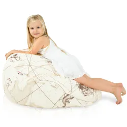 Ergonomiczna Sówki Pufa Worek Sako dla dzieci – Idealna do relaksu