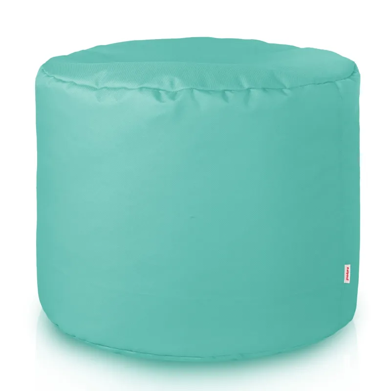 Nowoczesna Biała Pufa Nylon Cilindro – Idealna do relaksu