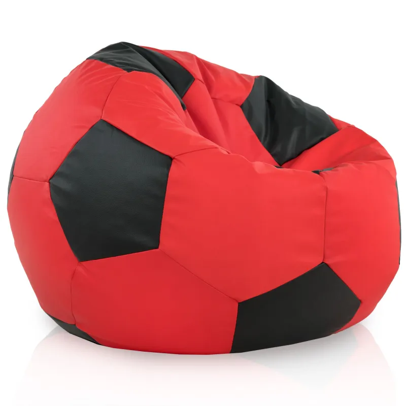 Kompaktowa Pufa Piłka Siedzisko do Pokoju Dziecięcego XL Piłka Nożna