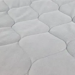 Wytrzymała Perłowy Puf Kwadratowy Plusz – Z wodoodporną powłoką