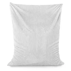 Wygodna Beżowa Poducha XL Dla Dzieci stripe – Idealna do relaksu