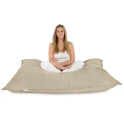 Luksusowa Beżowa Poducha XL Do Leżenia Plusz – Łatwa do przenoszenia