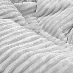 Wytrzymała Beżowa pufa worek sako l dla dzieci stripe – Idealna do relaksu