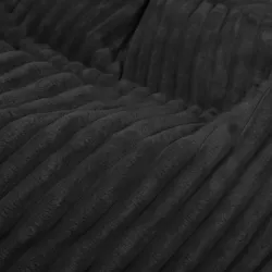 Wytrzymała Beżowa pufa worek sako l dla dzieci stripe – Idealna do relaksu