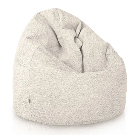 Stylowa Ecru pufa worek sako l dla dzieci boucle – Idealna do relaksu