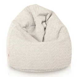 Stylowa Ecru pufa worek sako l dla dzieci boucle – Idealna do relaksu