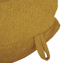 Nowoczesna Jasnobeżowy pufa worek sako l dla dzieci boucle – Łatwa do przenoszenia