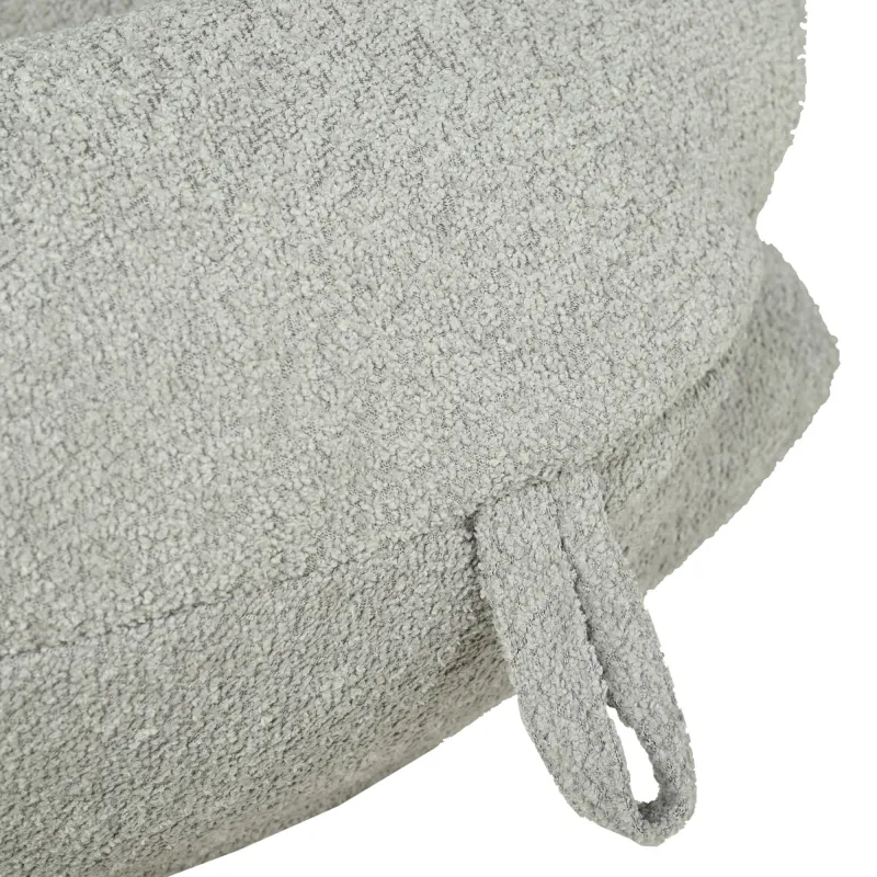 Stylowa Ecru pufa worek sako l dla dzieci boucle – Idealna do relaksu