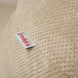 Wytrzymała Beżowy Dot Pufa Worek Sako Dla Dzieci – Z wodoodporną powłoką