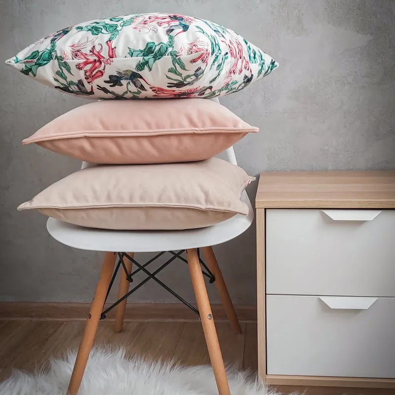 Stylowa Perłowa Prostokątna Poduszka Ozdobna Plusz – Świetna do domu i ogrodu