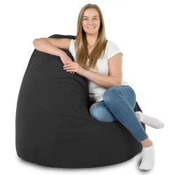 Luksusowa Brązowa Pufa Worek Sako Dla Dzieci Plusz – Świetna do domu i ogrodu