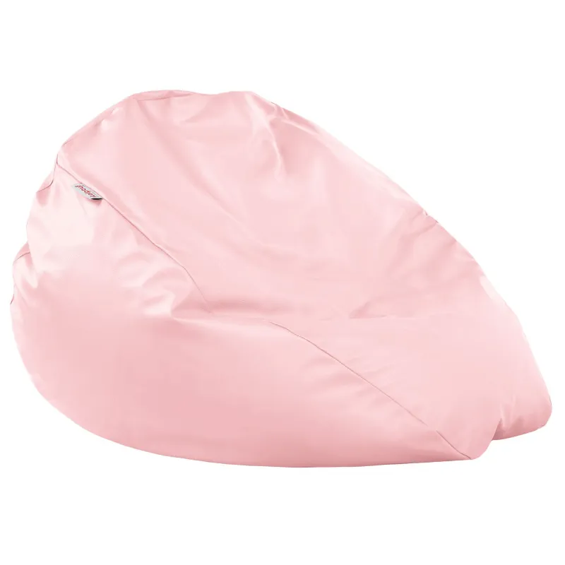 Lekka Biała Pufa Worek Sako Dla Dzieci Ekoskóra – Świetna do domu i ogrodu