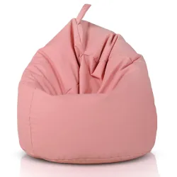 Lekka Biała Pufa Worek Sako Dla Dzieci Ekoskóra – Świetna do domu i ogrodu