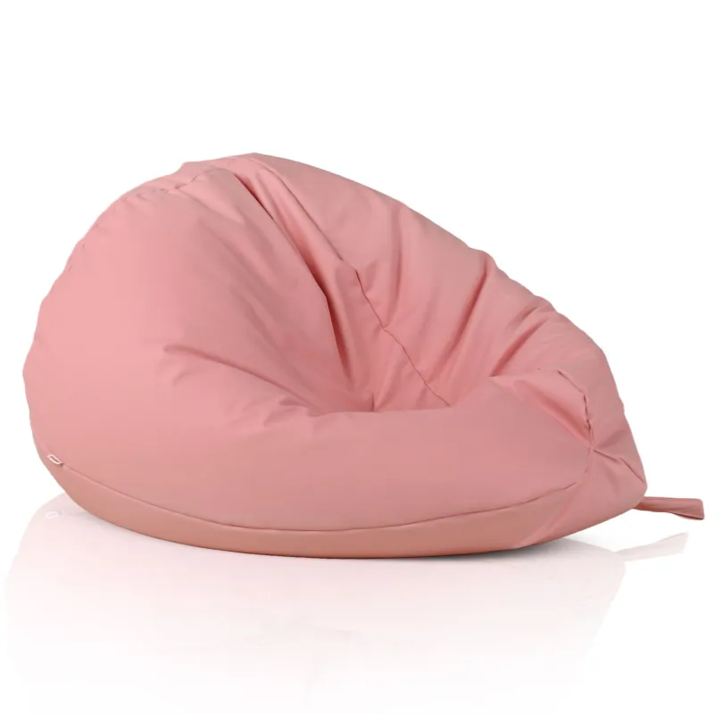 Lekka Biała Pufa Worek Sako Dla Dzieci Ekoskóra – Świetna do domu i ogrodu