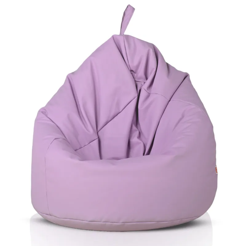 Lekka Biała Pufa Worek Sako Dla Dzieci Ekoskóra – Świetna do domu i ogrodu