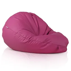 Lekka Biała Pufa Worek Sako Dla Dzieci Ekoskóra – Świetna do domu i ogrodu