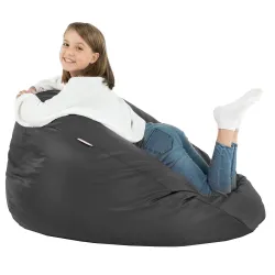 Stylowa Kremowa Pufa Worek Sako Dla Dzieci Ekoskóra – Z wodoodporną powłoką