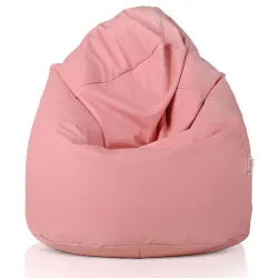 Stylowa Kremowa Pufa Worek Sako Dla Dzieci Ekoskóra – Z wodoodporną powłoką