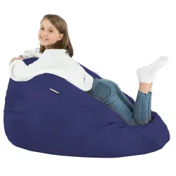 Stylowa Kremowa Pufa Worek Sako Dla Dzieci Ekoskóra – Z wodoodporną powłoką