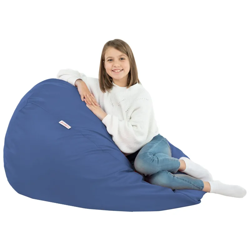 Stylowa Kremowa Pufa Worek Sako Dla Dzieci Ekoskóra – Z wodoodporną powłoką