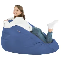 Stylowa Kremowa Pufa Worek Sako Dla Dzieci Ekoskóra – Z wodoodporną powłoką