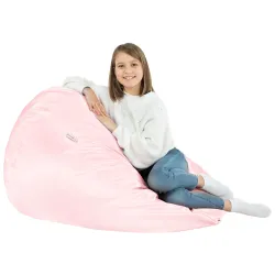 Stylowa Kremowa Pufa Worek Sako Dla Dzieci Ekoskóra – Z wodoodporną powłoką