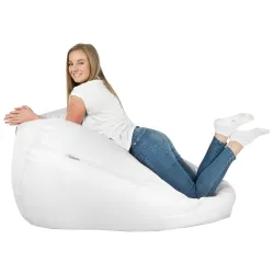 Lekka Jasnożółta Pufa Worek Sako Dla Dzieci Ekoskóra – Świetna do domu i ogrodu