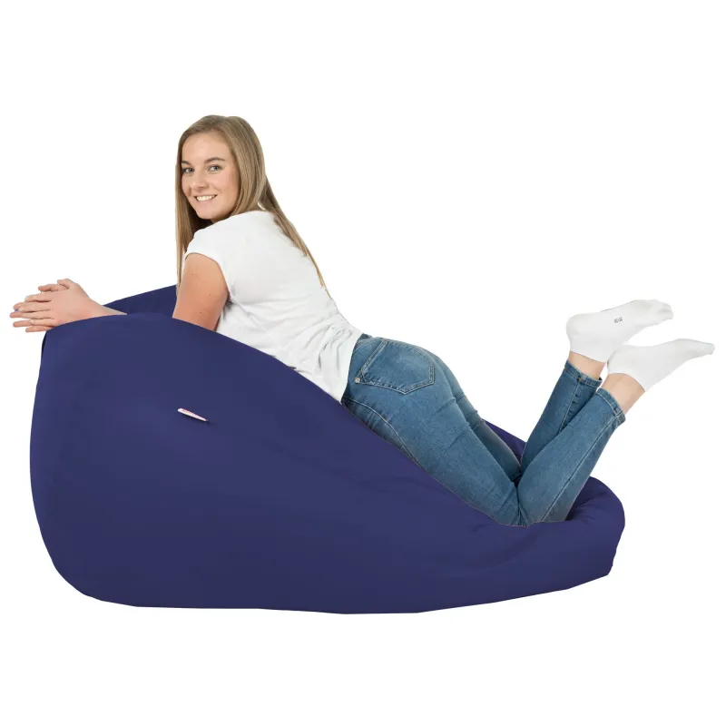 Lekka Jasnożółta Pufa Worek Sako Dla Dzieci Ekoskóra – Świetna do domu i ogrodu