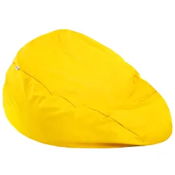 Lekka Jasnożółta Pufa Worek Sako Dla Dzieci Ekoskóra – Świetna do domu i ogrodu