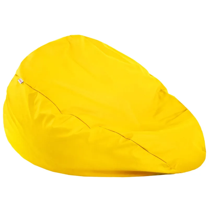 Lekka Jasnożółta Pufa Worek Sako Dla Dzieci Ekoskóra – Świetna do domu i ogrodu