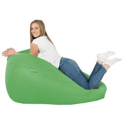 Lekka Jasnożółta Pufa Worek Sako Dla Dzieci Ekoskóra – Świetna do domu i ogrodu