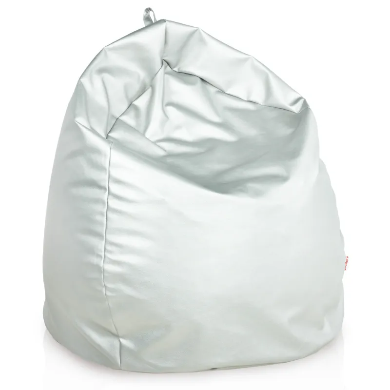 Lekka Jasnożółta Pufa Worek Sako Dla Dzieci Ekoskóra – Świetna do domu i ogrodu