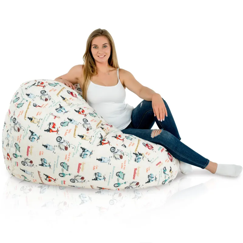 Wytrzymała Abstract Pufa Worek sako – Z wodoodporną powłoką