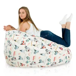 Wytrzymała Abstract Pufa Worek sako – Z wodoodporną powłoką