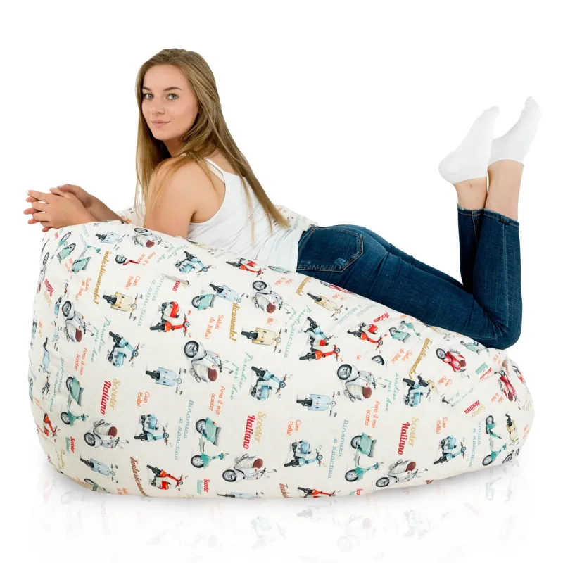 Wytrzymała Abstract Pufa Worek sako – Z wodoodporną powłoką